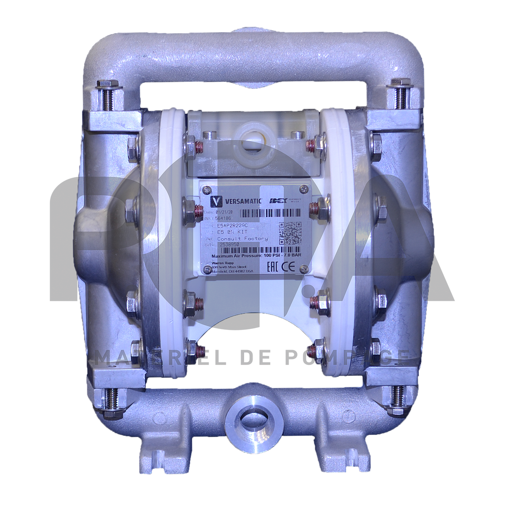 VERSAMATIC | Pompe pneumatique à membranes E5| Ref E5AP2R229C