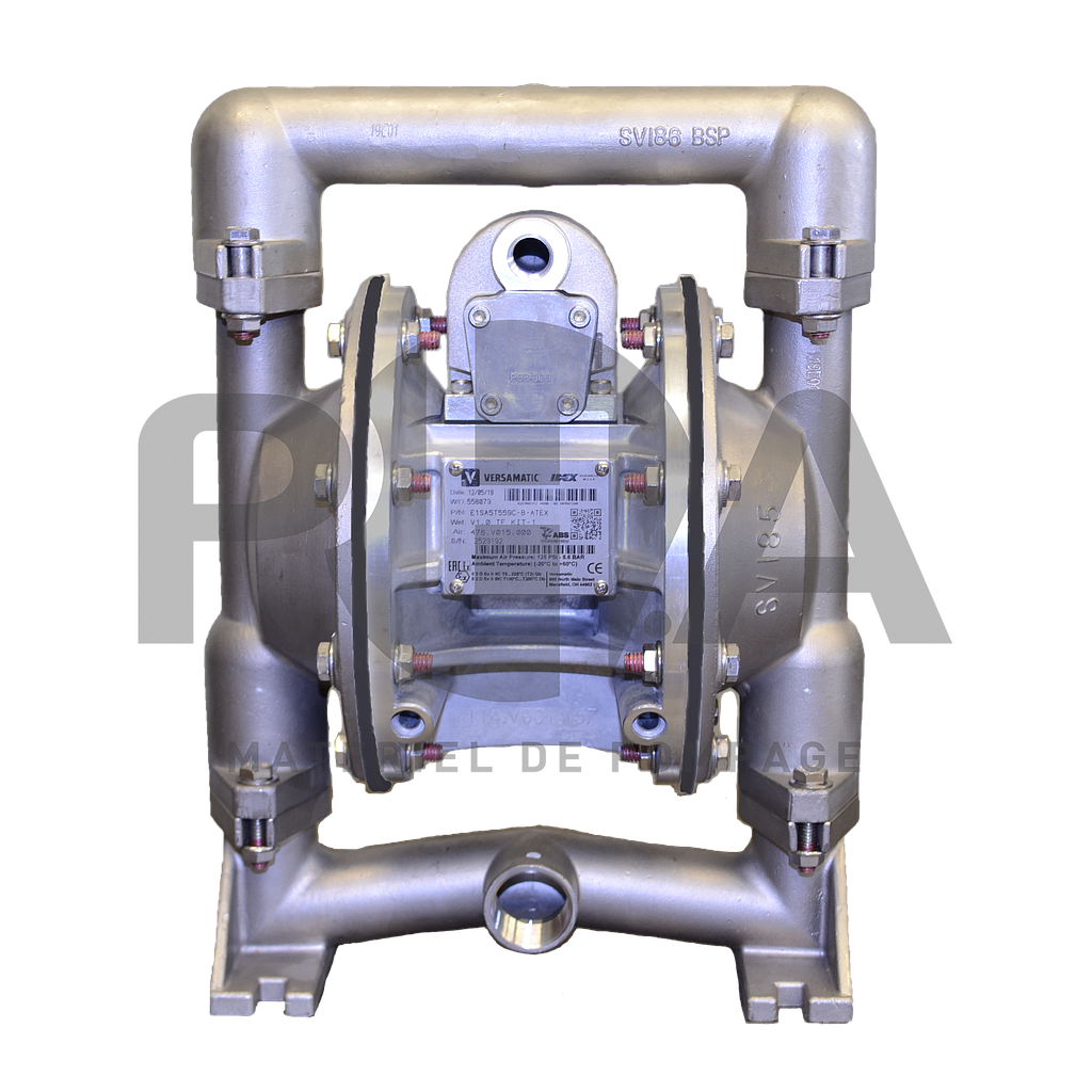 [E1SA3R339C-B-ATEX] Pompe pneumatique à membranes type E1 (E1SA3R339C-B-ATEX)